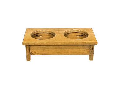 Amish made wooden cat feeders that will make your favorite feline purr with appreciation. This high-quality set includes two sets of cat bowls.
