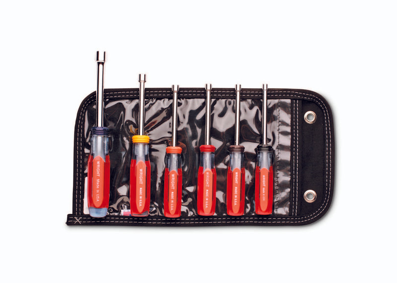 Nut Driver 6 Piece Set Metric Hollow Shaft w/Pouch - 5mm - 10mm