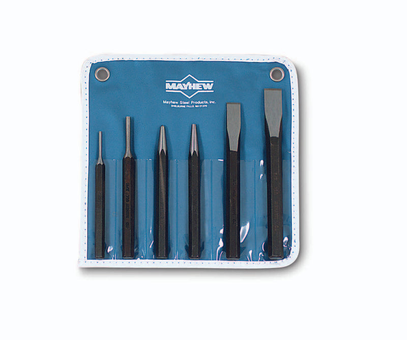 Punch & Chisel 6 Piece Set w/Pouch (Mayhew 