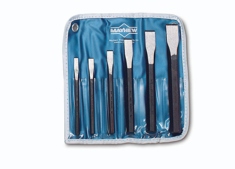 Cold Chisel 6 Piece Set w/Pouch (Mayhew 