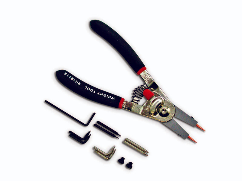 Retaining Ring Plier w/Adjustable Stop 1/4" -1" Internal and 1/8" - 1" External - Includes Replaceable Tips