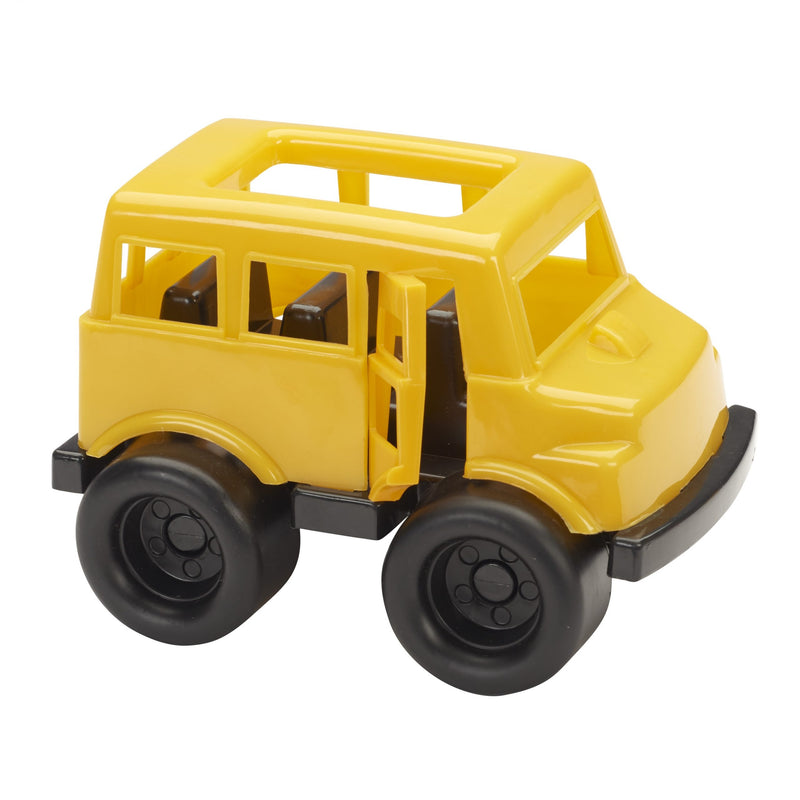 School bus with the door open, part of Set of 4 Chubby Vehicles Combo.