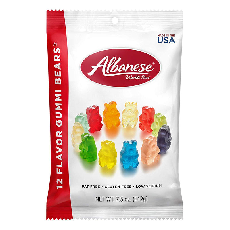 7.5 oz. bag of Albanese 12 Flavor Gummi Bears for Harvest Array