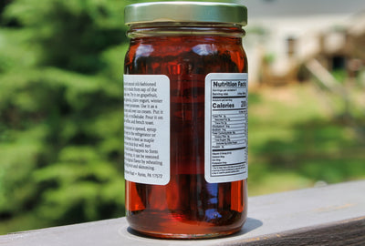 Close up of Annie's Kitchen Pure Maple Syrup