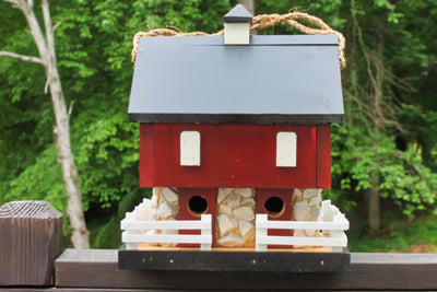 Amish Made Red Barn Birdhouse from Harvest Array