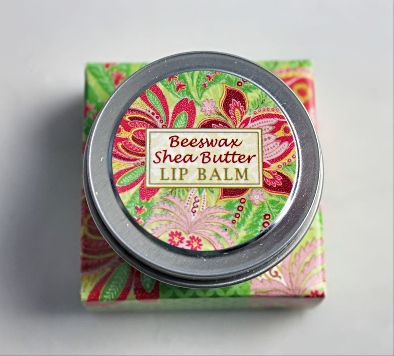 Passion Flower Tin of Beeswax with Shea Butter Lip Balm