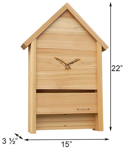 Dimensions for the Bat House Chalet for 25 Bats