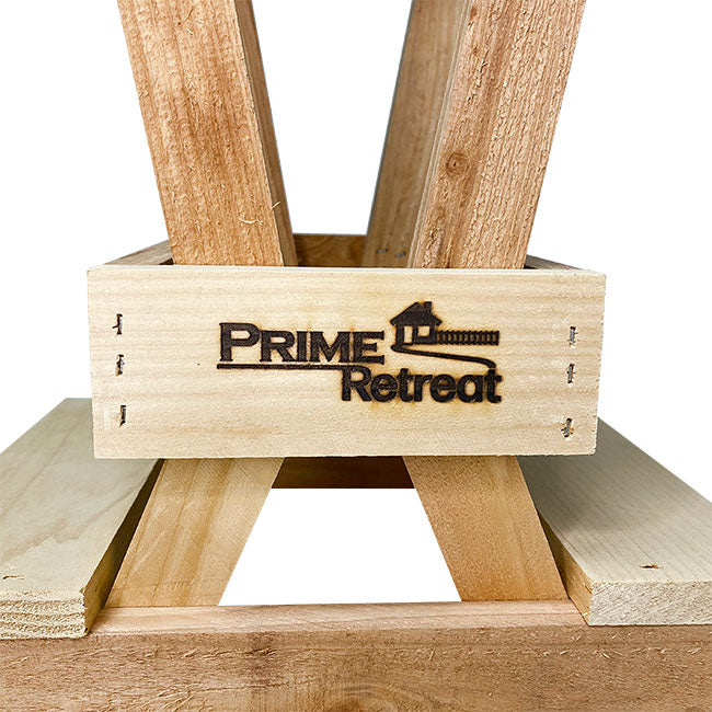 Tag for the Cedar Picnic Table Squirrel Feeder