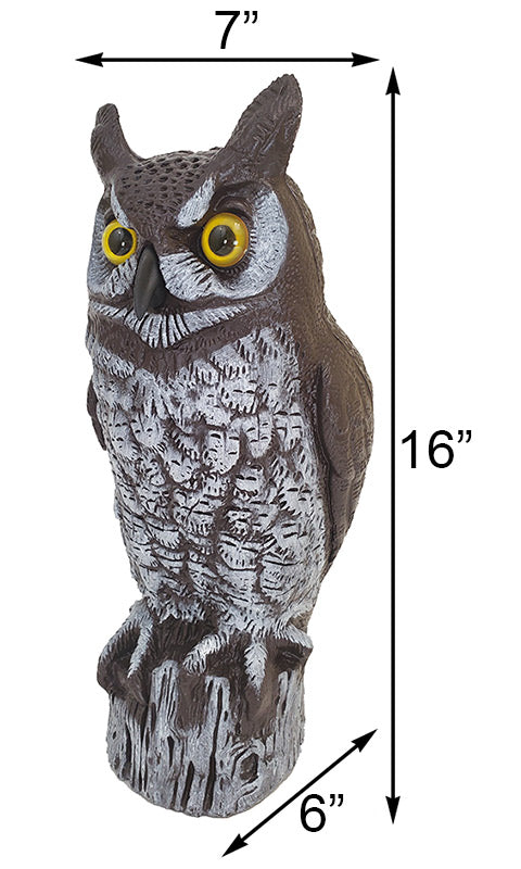 Dimensions of the Hand Painted Owl Scarecrow
