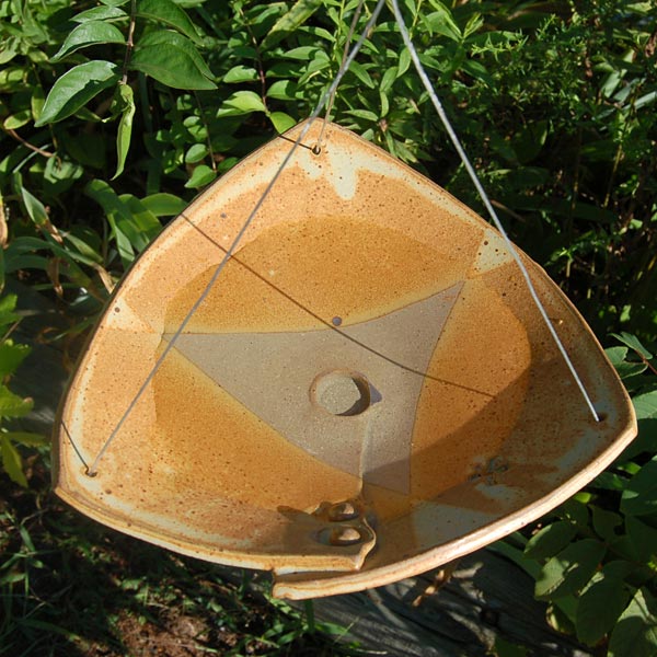 Natural colored Hanging Ceramic Bird Baths in se