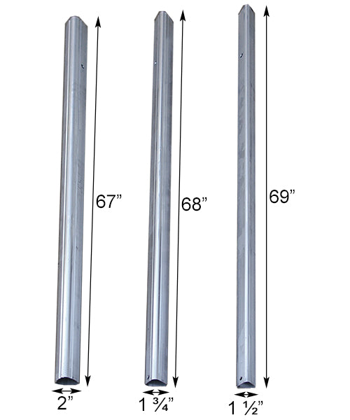 Pole sizes