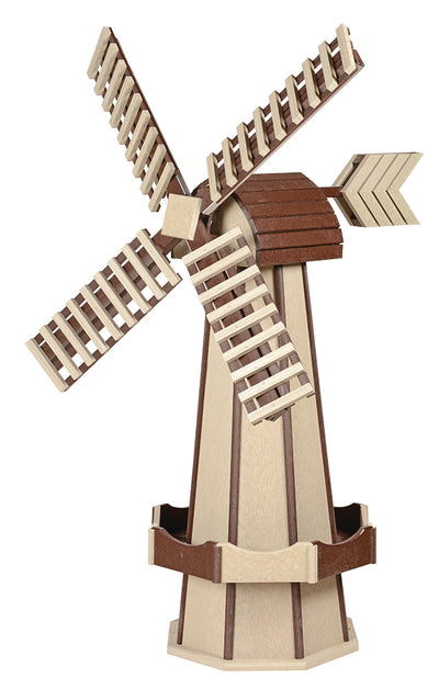 Birch and Brown Poly Windmill - Medium Size