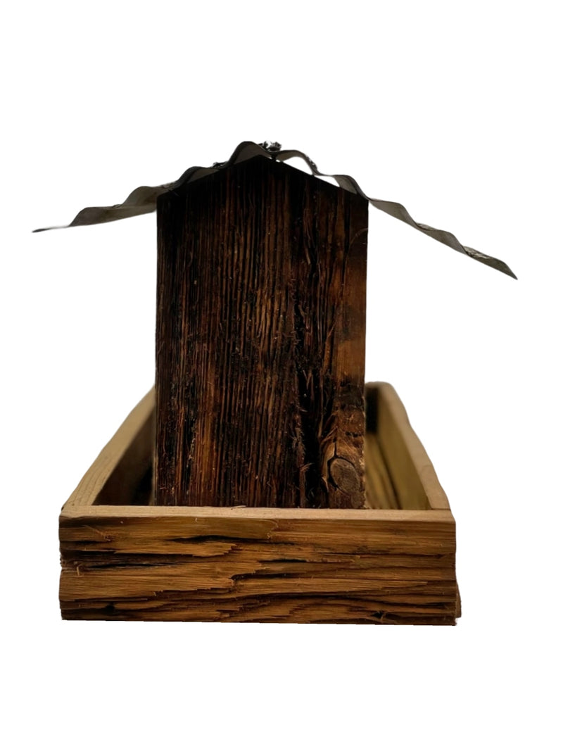 Wooden Fly By Birdfeeder