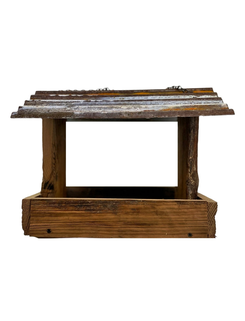 Wooden Fly By Birdfeeder
