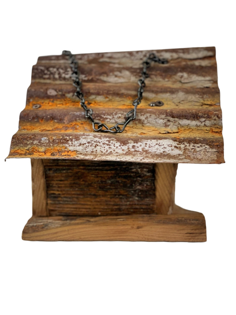 Side view of Wren Cottage Birdhouses shown in Brown from Harvest Array