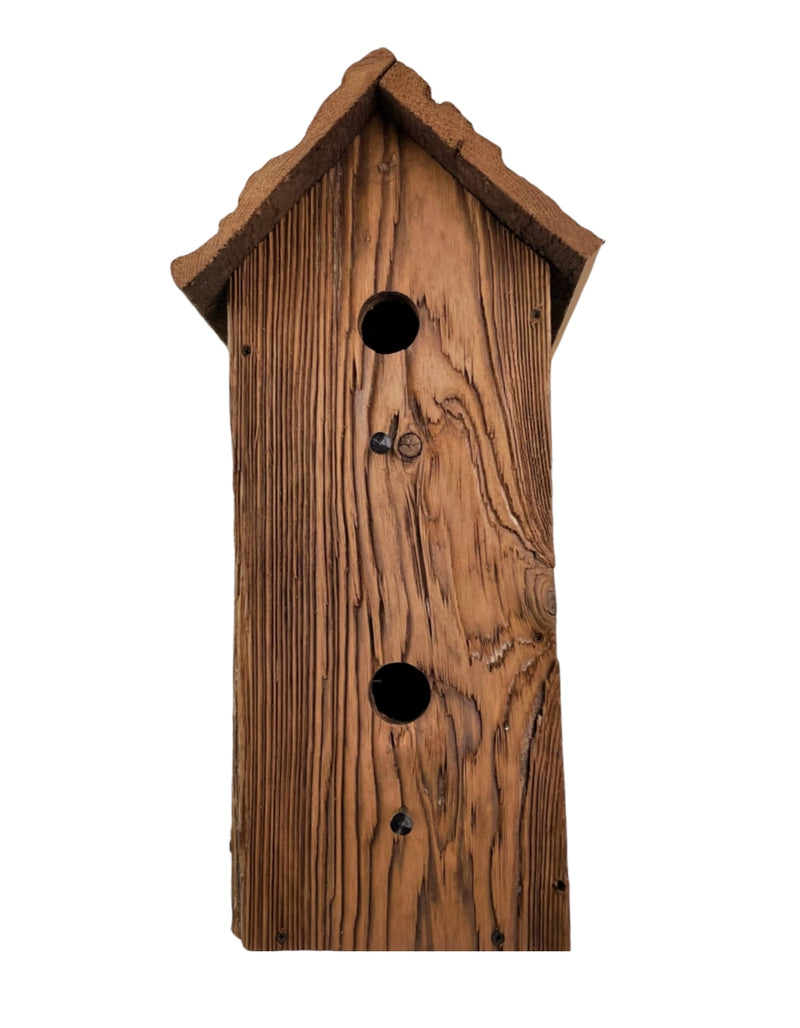 Recycled Wood Two-Story Birdhouse from Harvest Array
