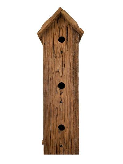 This Amish handcrafted wooden birdhouse will attract many species of birds and their whole family!