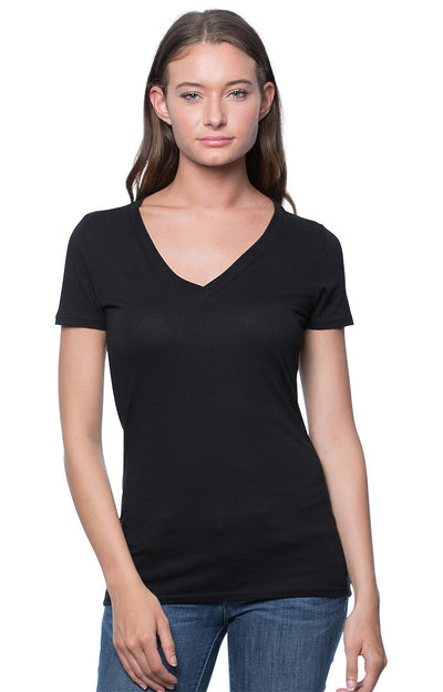 Women's 50/50 Blend V-Neck T Shirts