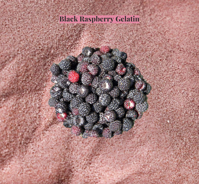 Black Raspberry Gelatin sold in Bulk in a 3 oz. Container