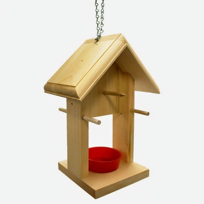 Pine Wood Bird Feeder for Jelly, Fruit, or Mealworms available from Harvest Array