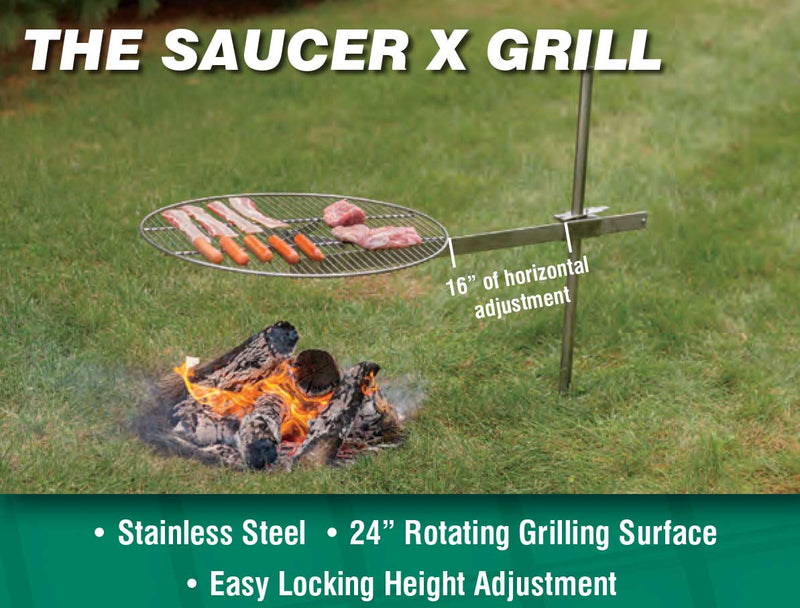 Outdoor Saucer X Grill Campfire Grill From Harvest Array