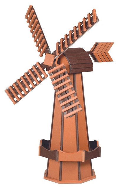 Cedar and Brown Jumbo Size Poly Windmill 