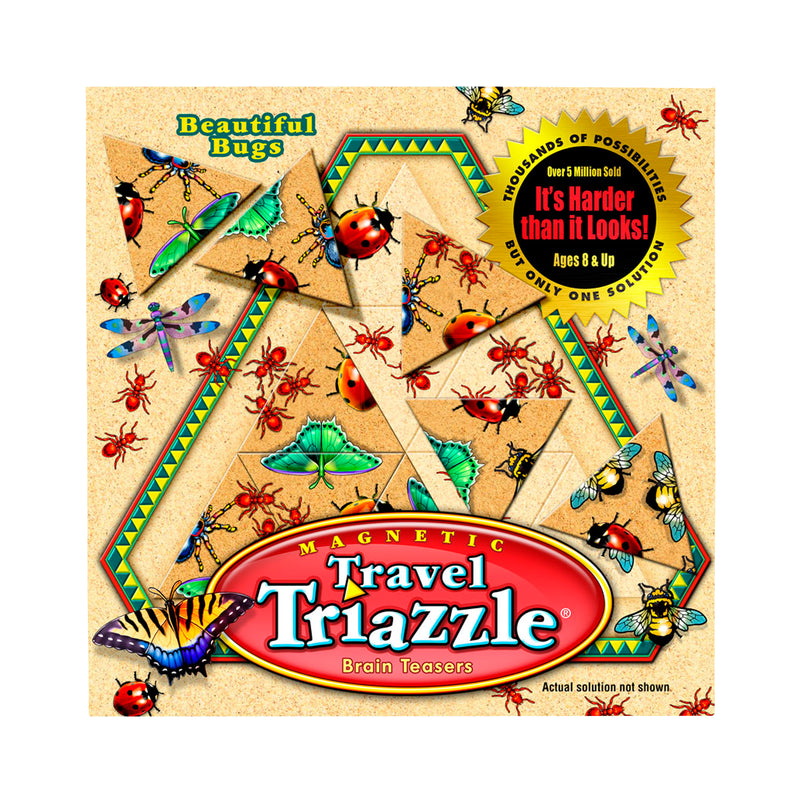 Beautiful Bugs Travel Triazzles - Brain Teaser Wooden Puzzles