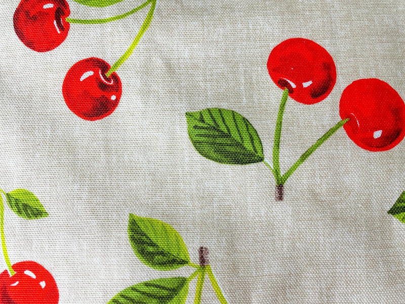 Material for the Cherie Cherry Print Apron