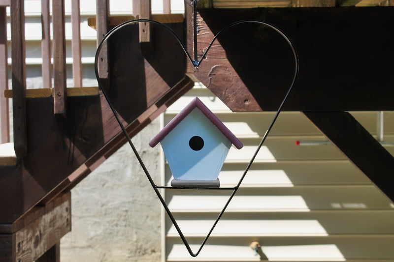 Cherry Wren Birdhouse with Heart