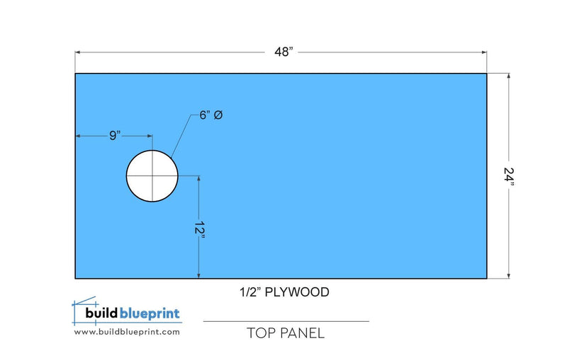 Dimensions for the Polywood Corn Hole Boards