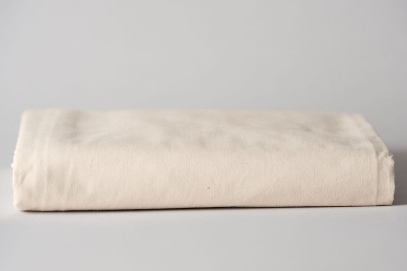 Organic Crib Sheet in natural color by American Blossom Linens for Harvest Array.