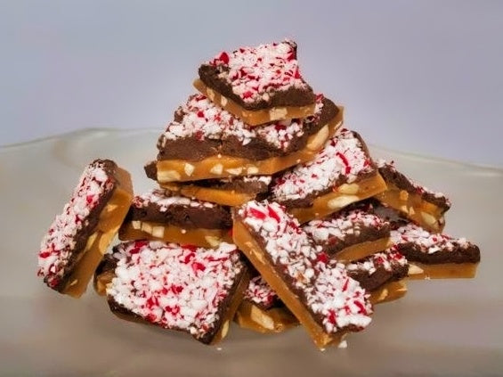 Dark Chocolate Peppermint Toffee