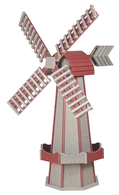 Jumbo Size Poly Windmill - Driftwood and Cherrywood available on Harvest Array