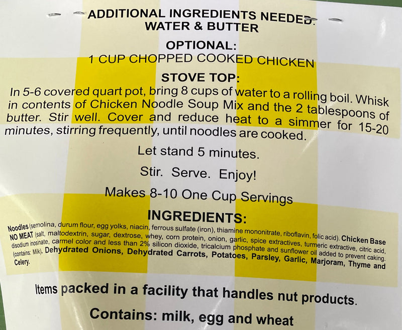 Ingredients and directions for Evelyn&