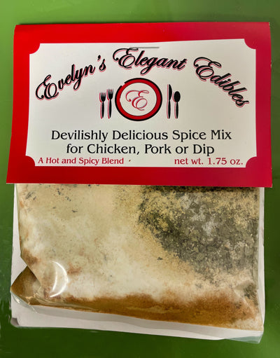 Evelyn's Elegant Edibles Devilishly Delicious Spice Mix packet