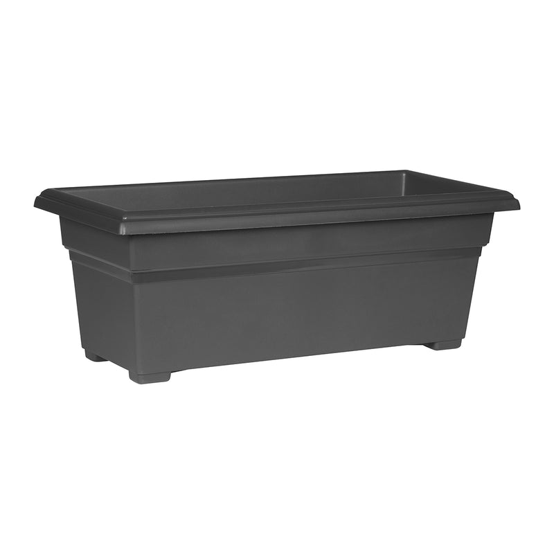 Black Flower box planters from Harvest Array