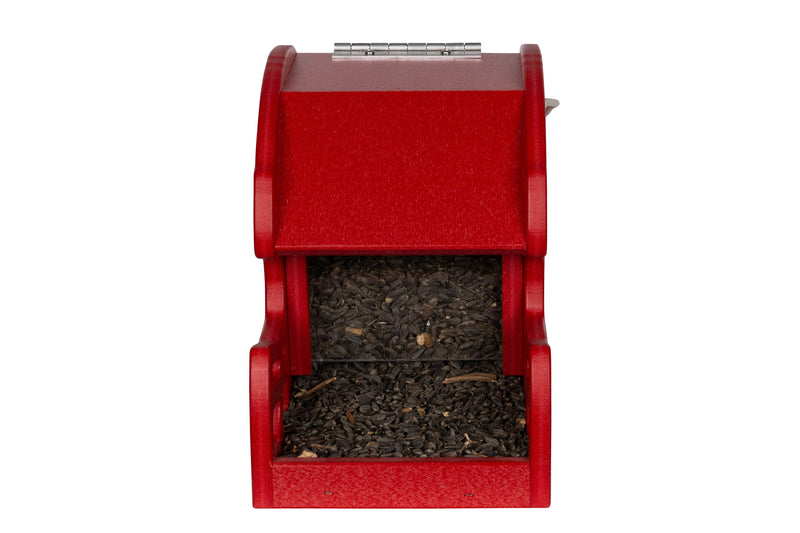 The red helmet full of seed