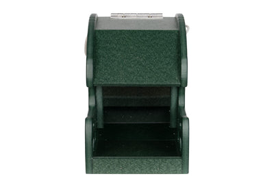 Back view of the Green Football Helmet Poly Bird Feeders