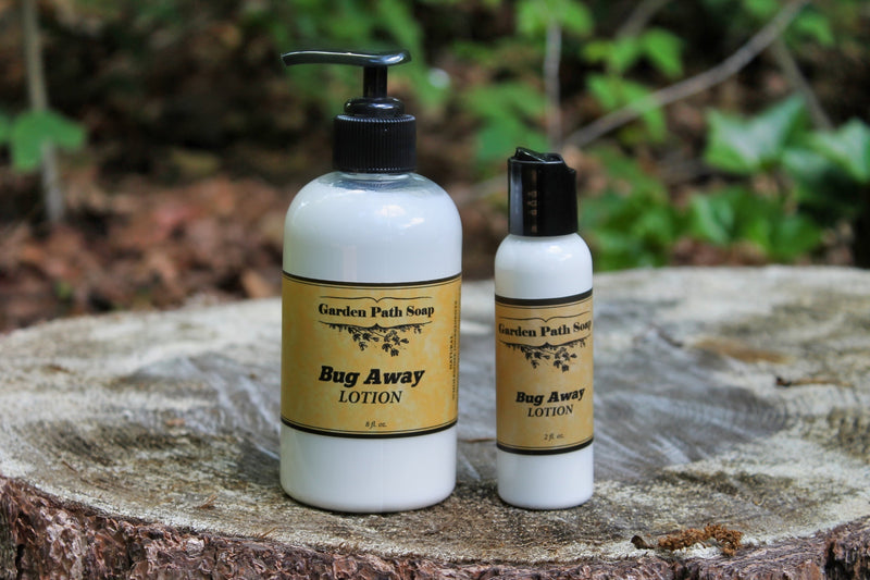 Garden Path Bug Away Lotion in 2 and 8 ounce size from Harvest Array