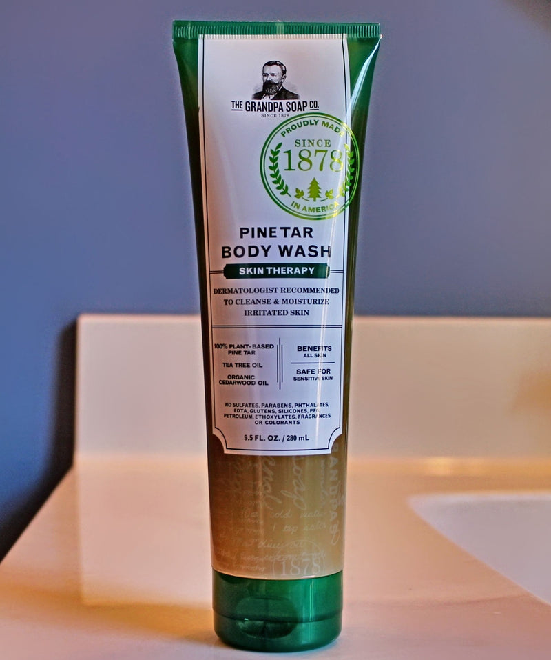 9.5 Ounce Tube of Pine Tar Body Wash