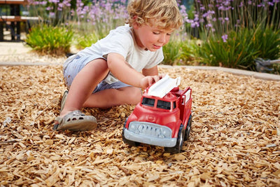 The Fire truck 100% Recycled Plastic Toy in play