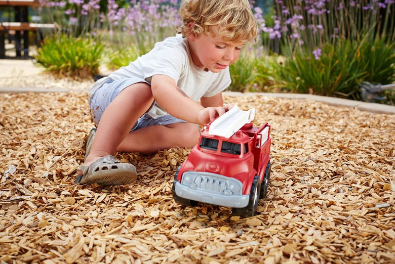 The Fire truck 100% Recycled Plastic Toy in play