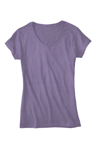 Women's 50/50 Blend V-Neck T Shirts