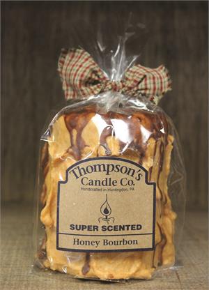 Honey Bourbon Super Scented Medium Pillar Candle