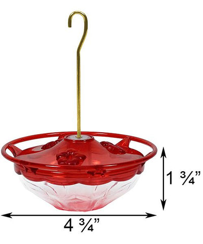 Dimensions of the Aspects Hummingbird Feeder