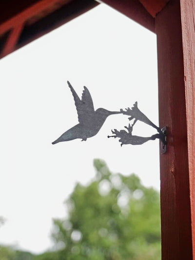 Humming Birds Metal Statues attached to your Desk From Harvest Array