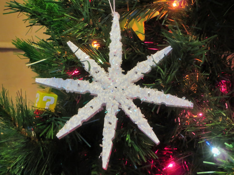 Handmade Clothes Pin Snowflake Christmas Ornaments