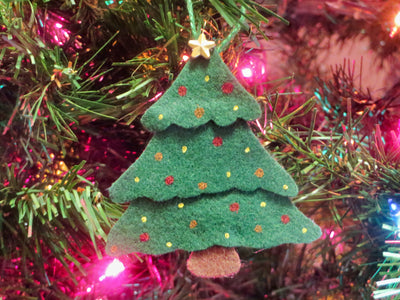 Handmade Christmas Tree Felt Ornament
