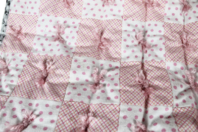 Close up of the pink Amish Baby Blankets