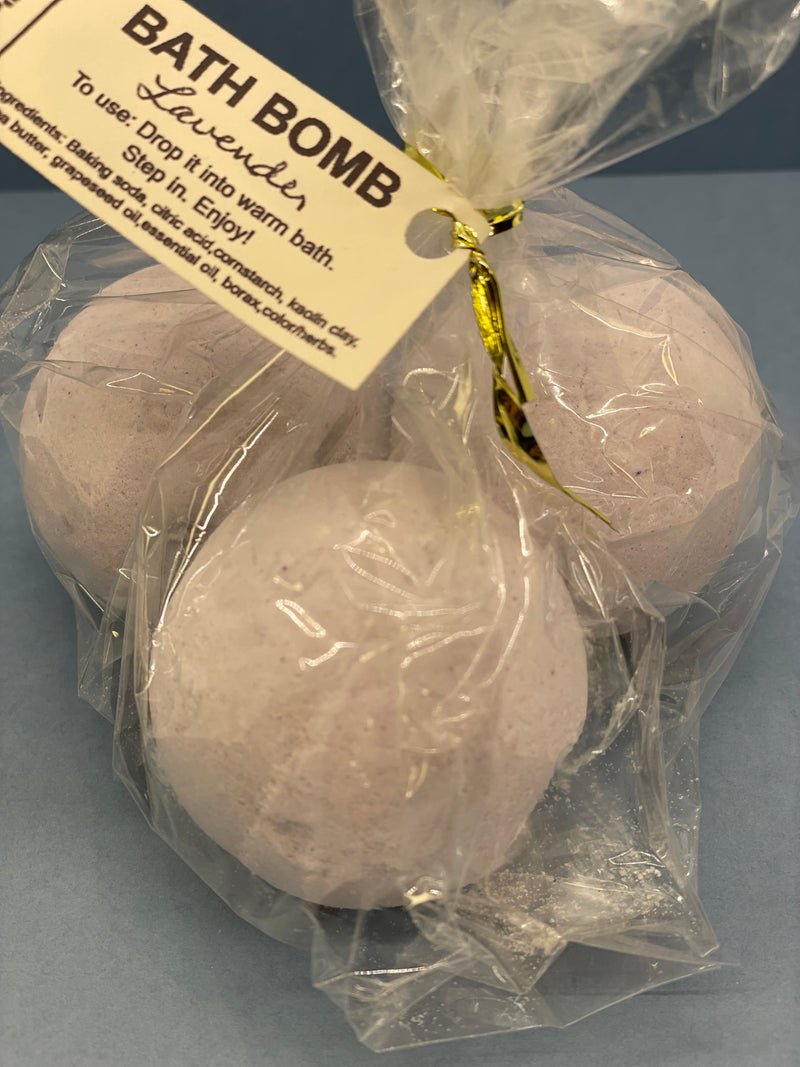 Set of Three Lavender Bath Bombs